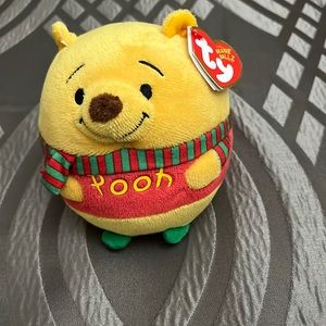 TY beanie ballz Winnie the Pooh from 2013. Excellent condition with tags.